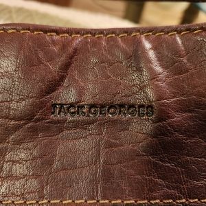 Jack Georges Brown Leather Handbag